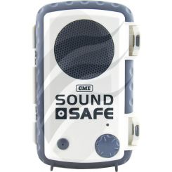 GME Sound Safe White Case Waterproof Amplified Floating iPod & Mp3 w/