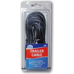 ARK Five Core Trailer Cable with Black Sheath 2mm Size 5m Blister Pack