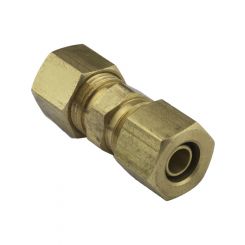 Proflow Fuel Line Connectors, Brass 3/8in. (10mm) To 3/8in. (10mm)