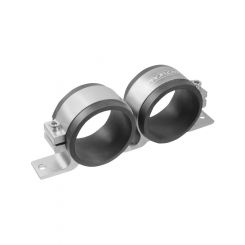 Proflow Fuel Pump Dual Mount Dual Bosch 044 Bracket, Silver