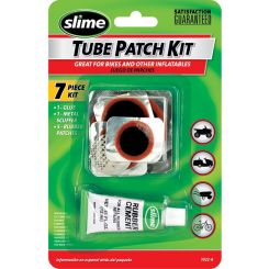 Slime Rubber Tyre Tube Patch w/ Glue 7 Pieces Kit