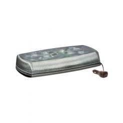 Ecco LED Amber Mini Lightbar 12/24V Permanent Mount Clear Lens 18 Flash
