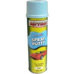Septone Acrylic Spray Putty Aerosol Blue 400g