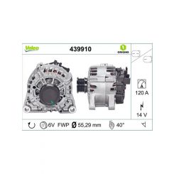 Valeo Alternator 120A Ford Fiesta NE Focus Tdci Volvo C30 S40 D4162T