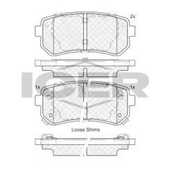 Icer Brake Pad Set Rear
