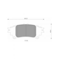Bosch Brake Pad Rear Set