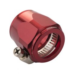 Proflow Aluminium Hex Hose Finisher Clamp 12.7mm ID, Red