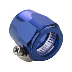 Proflow Aluminium Hex Hose Finisher Clamp 15.8mm ID, Blue