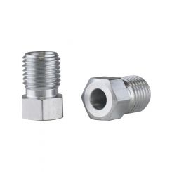 Proflow Brake Hard Line Tube Nut 3/8in. x 24 Qty 2 For 3/16in. Pipe