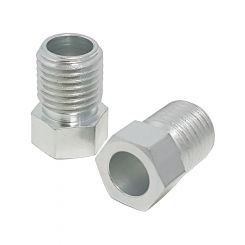 Proflow Brake Hard Line Tube Nut 3/8in. x 24 Qty 2 For 1/4in. Pipe