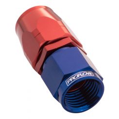 Proflow Fitting Hose End Straight Full Flow -20AN, Blue/Red