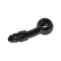 Proflow Black -03AN To 20 Degree Banjo Brake Hose End 10mm / 3/8i