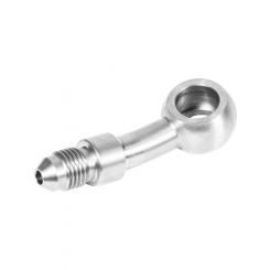 Proflow Chrome -03AN To 20 Degree Banjo Brake Hose End 10mm / 3/8