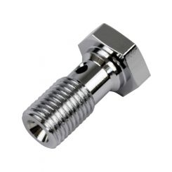 Proflow Chrome Banjo Bolt 3/8in. x 24UNF 25mm Long