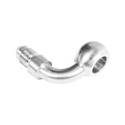 Proflow Chrome 12mm Banjo Brake Hose End 90 Degree To -03AN