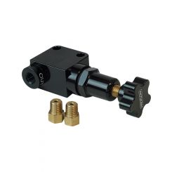 Proflow Brake Proportioning Valve, Knob Adjustment, 3/8in. x24, Single