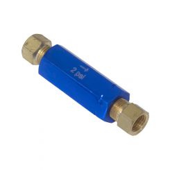 Proflow Residual Pressure Valve, Blue Anodised, 2 psi, Disc Brakes, 1/