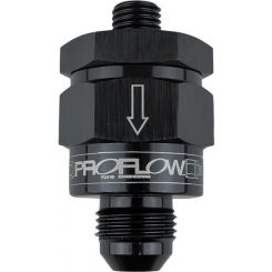 Proflow EFI Fuel Check Valve M12 x 1.50 To -06AN, Black