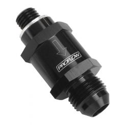 Proflow EFI Fuel Check Valve M12 x 1.50 To -08AN, Black