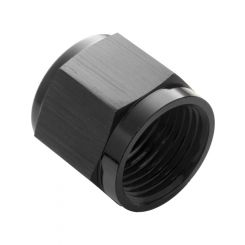 Proflow Aluminium Tube Nut AN For 1/4in. Tube, Black