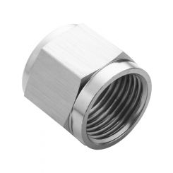 Proflow Aluminium Tube Nut AN For 5/8in. Tube, Silver