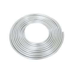 Proflow Aluminium Fuel Line Hard Tube 1/2in., Natural, 25Ft Coil