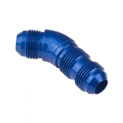 Proflow 45 Degree Male Fitting Bulkhead Adaptor -12AN, Blue