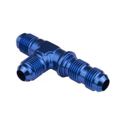 Proflow Fitting, Adaptor -03AN Flare Bulkhead Run Tee, Blue