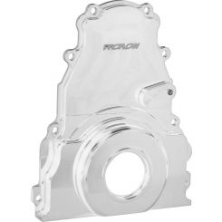 Proflow Timing Cover, 2-Piece, Billet Aluminium, Clear Anodised, Ch