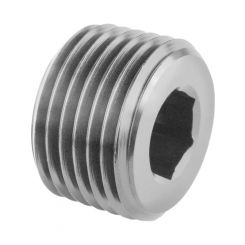 Proflow Fitting Aluminium Socket Plug 1/8in. NPT Stainless