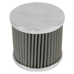 Proflow Oil Breather Filter Billet -08AN Female thread, Polished