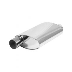 Proflow Muffler Oval, 409 Stainless Steel Polished Flow Chamber 2