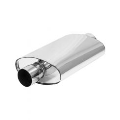 Proflow Muffler Oval, 409 Stainless Steel Polished Flow Chamber 2