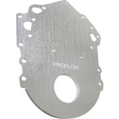 Proflow Timing Cover, 1-Piece, Billet Aluminium Anodised Silver, For