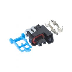 Proflow Fuel Injector Wiring Plug Mini Delphi & Packard w/Terminals