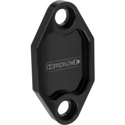 Proflow Fuel Pump Block-Off Plate, Aluminium, Black Anodised, Hol