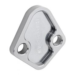 Proflow Fuel Pump Block-Off Plate, Aluminium, Silver Anodised, BB
