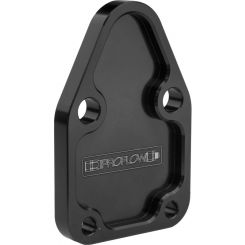 Proflow Fuel Pump Block-Off Plate, Aluminium, Black Anodised, SB