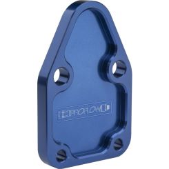 Proflow Fuel Pump Block-Off Plate, Aluminium, Blue Anodised, SB C