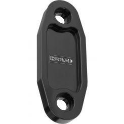 Proflow Fuel Pump Block-Off Plate, Aluminium, Black Anodised, For