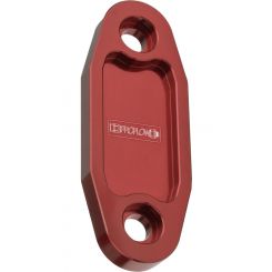 Proflow Fuel Pump Block-Off Plate, Aluminium, Red Anodised, Ford 3