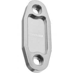 Proflow Fuel Pump Block-Off Plate, Aluminium, Silver Anodised, For