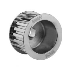Proflow Alternator Pulley, Gilmer, 17mm bore, Bolt-On, Steel, Silve