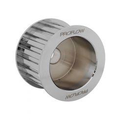 Proflow Alternator Pulley, Gilmer, 15mm bore Bolt-On, Steel, Silver