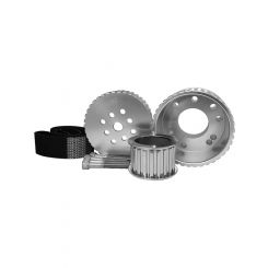 Proflow Pulley Kit, Billet, Silver Gilmer Drive, belt Ford Big Blo