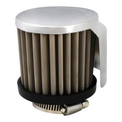 Proflow Breather Filter Clamp On w/Shield 75mm Rubber Base Suit 1.