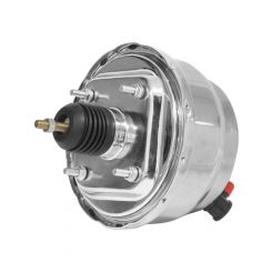Proflow Power Brake Booster Universal 8in. Dual Diaphragm, Chrome