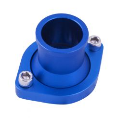Proflow Water Neck, Billet Aluminium, Blue Anodised, Straight Up