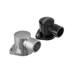Proflow Water Neck, Billet Aluminium, Black Anodised, 90 Degree,