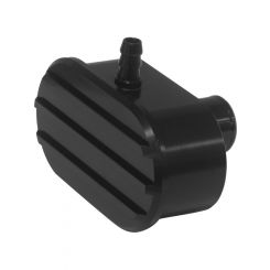 Proflow Valve Cover Breather, Push-In, Oval, Aluminium, Black, Fin